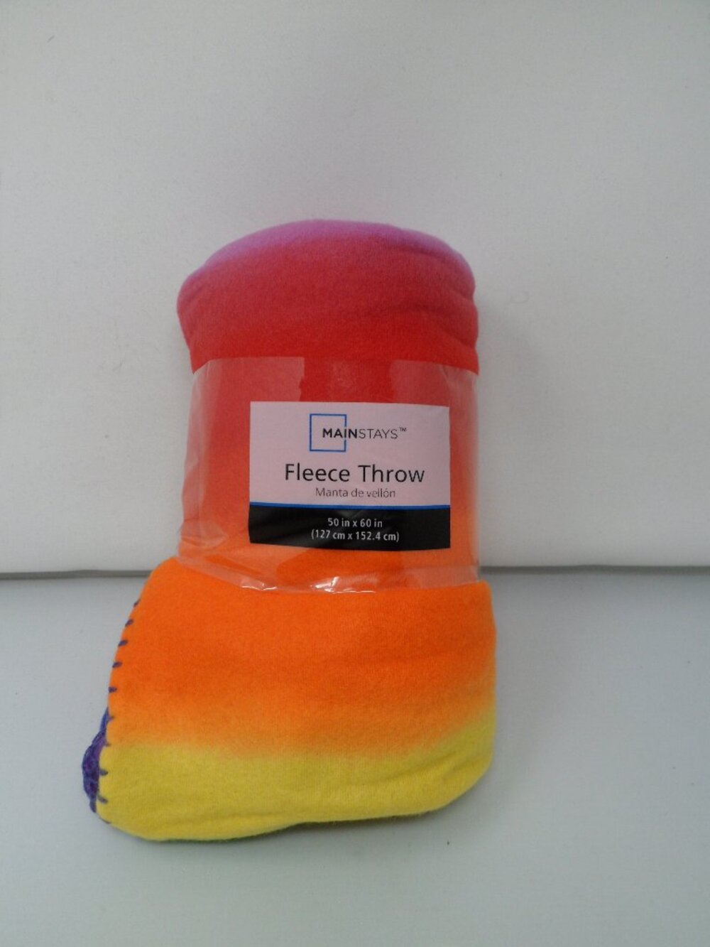 Rainbow Color Fleece Throw